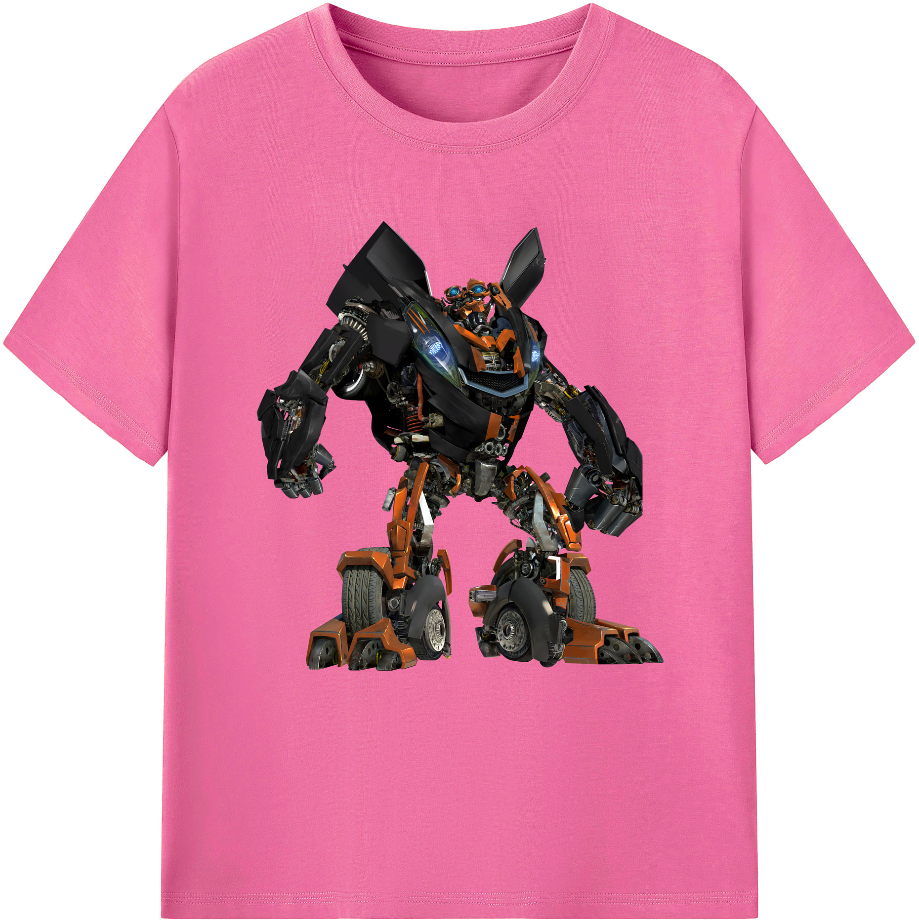 （画像用） Transformers トランスフォーマー レディースカジュアルプリントTシャツ（綿100％）
